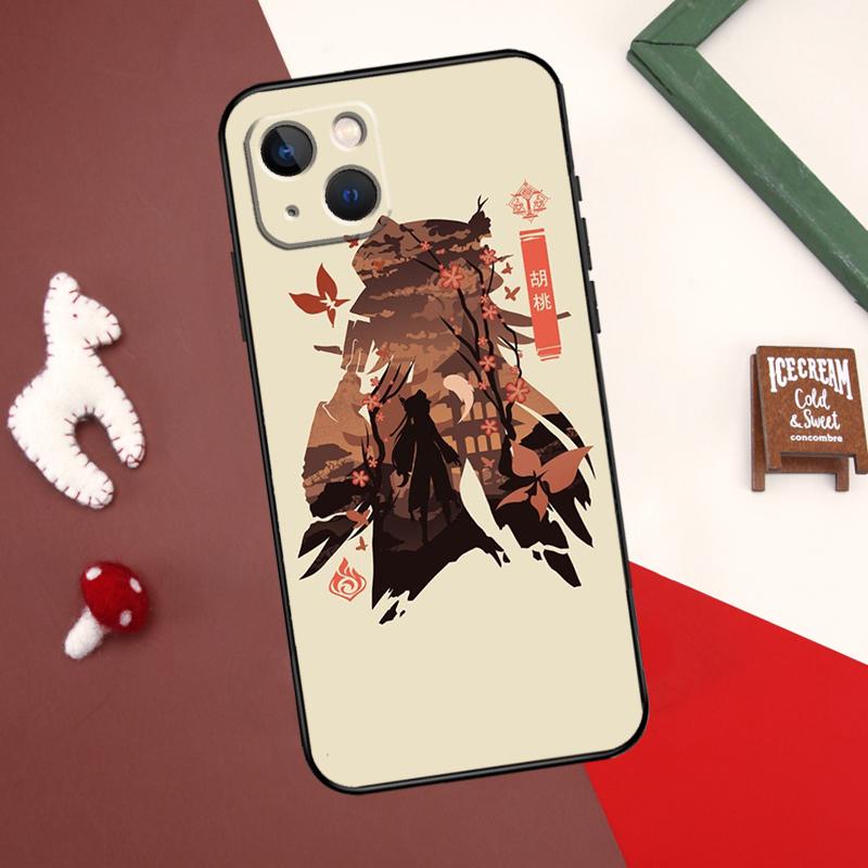Carcasă Genshin Impact Hu Tao pentru iPhone 13 12 14 15 Pro Max Mini 7 8 Plus SE 2020 X XS MAX XR 11 14 15 Pro Max