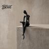 Modern Meditation Figurine 3D Printed Thinker Figurines Ornaments Minimalist Abstract Art Sculptures Bookshelf