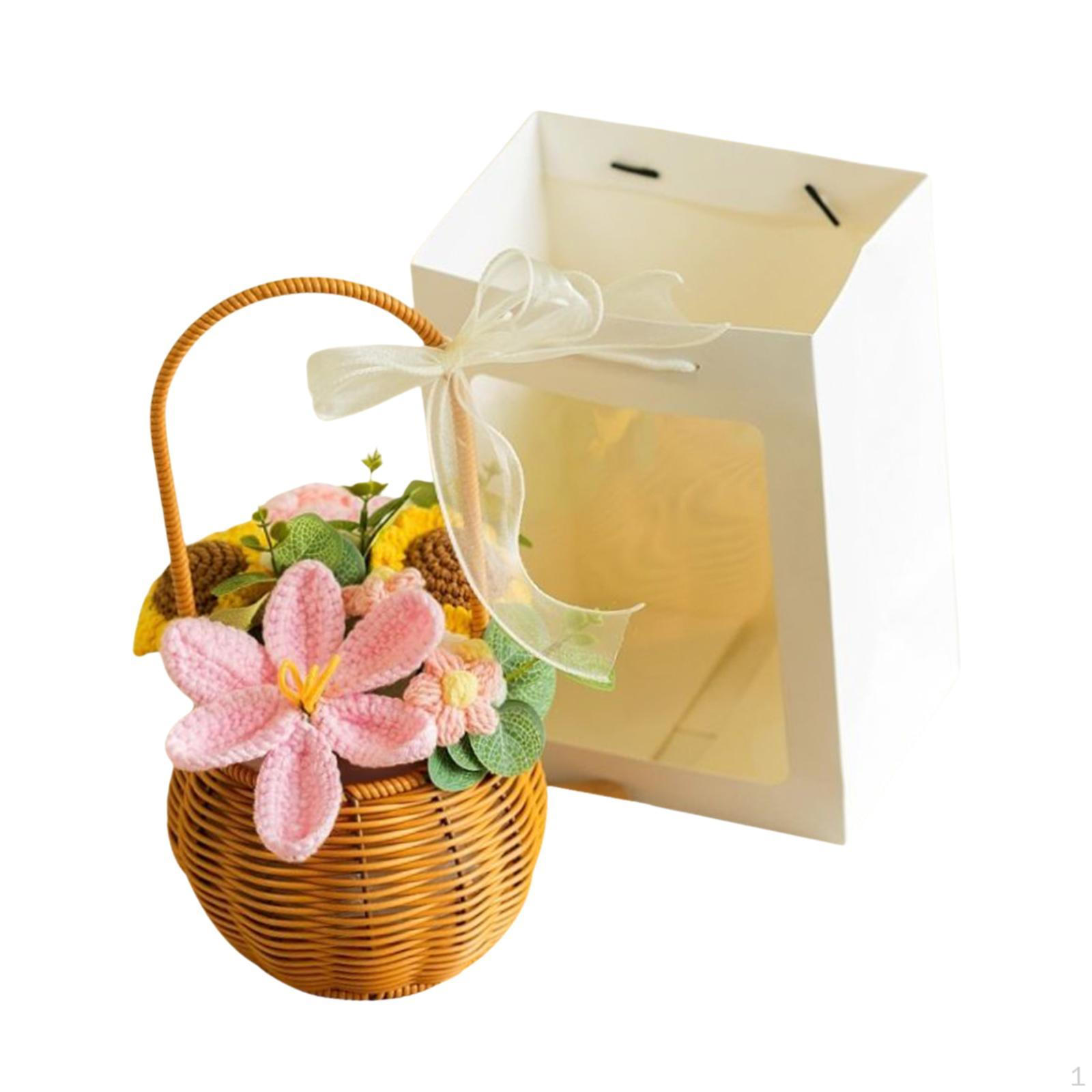 

Crochet Bouquet for Living Space And Office Gift Mother s Day Pink