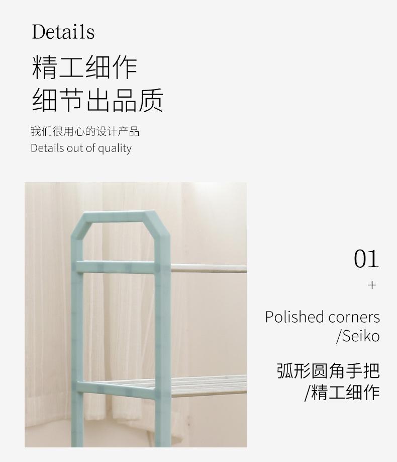 Multi-layer Assembly Simple Shoe Rack, Dustproof Storage Shoe Cabinet Dormitory Home Solid Metal Shoe Rack