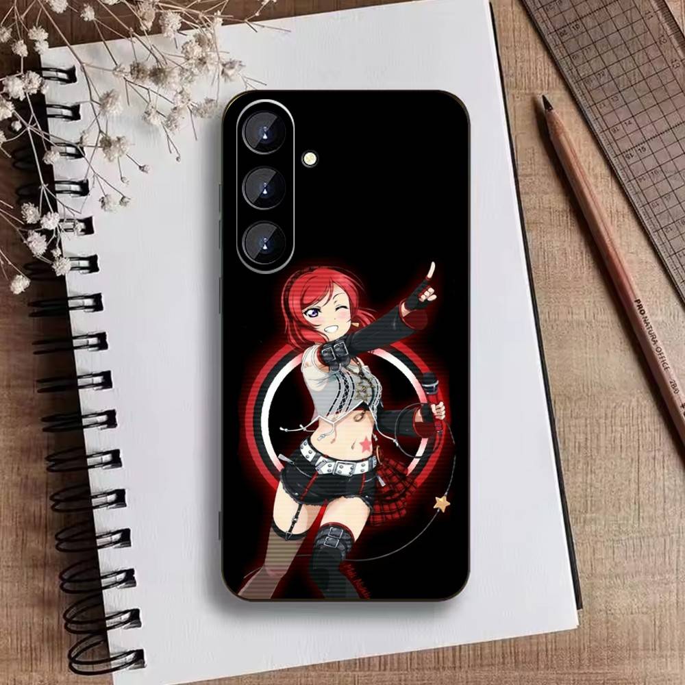

Love Live-Чехол для телефона Нисикино Маки Для Samsung Galaxy A73,A72,A71,A70,A52,A51 Другие Мягкий Черный Чехол Samsung a70