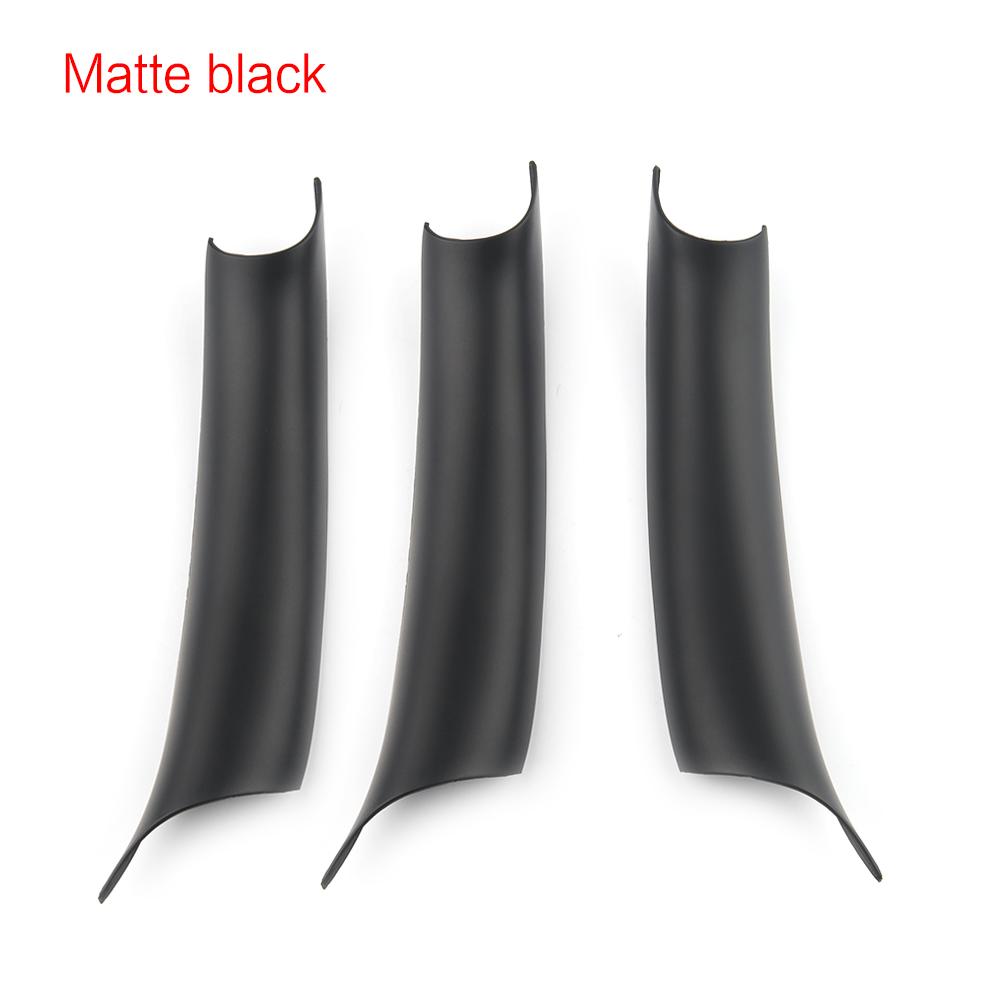 Carbon Fiber Car Interior Door Pull Handle Inner Panel Trim Cover Fast Install With Seconds For BMW X5 X6 E70 E71