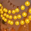 LED Lemon Garland Orange Slices String Light Yard Wedding Party Home Bedroom Shop Decoration Battery Lamps Holiday Lighting