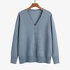 Long-sleeved Knitted Sweater Solid Color Simple Temperament Cardigan with Women's Sweater Jacket