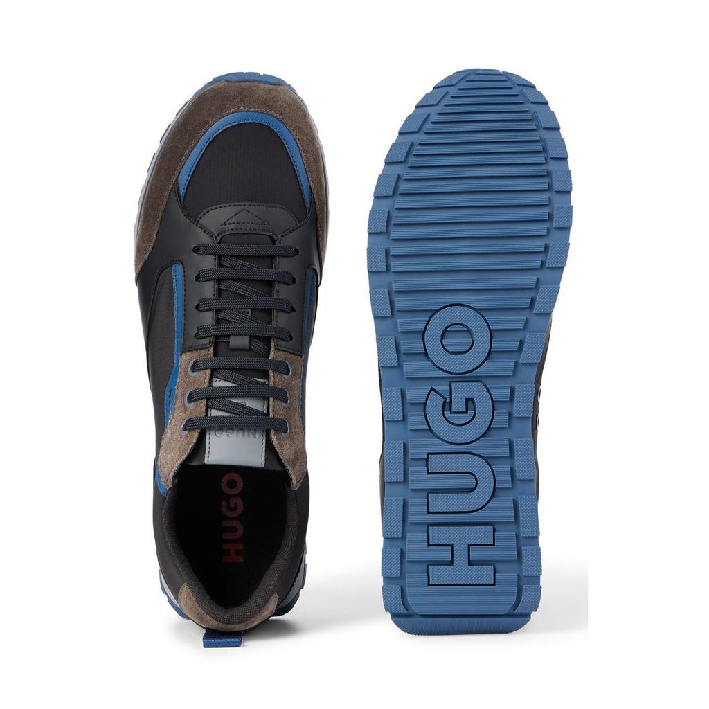 Hugo Mens Icelin Suede Panel Running Trainers