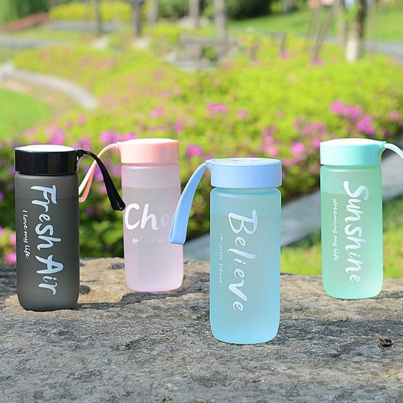 Leakproof Water Bottle Plastic Party Cup Drinking Sports Water Bottle Couple Mug for Fitness, Gym, Outdoor, Travel