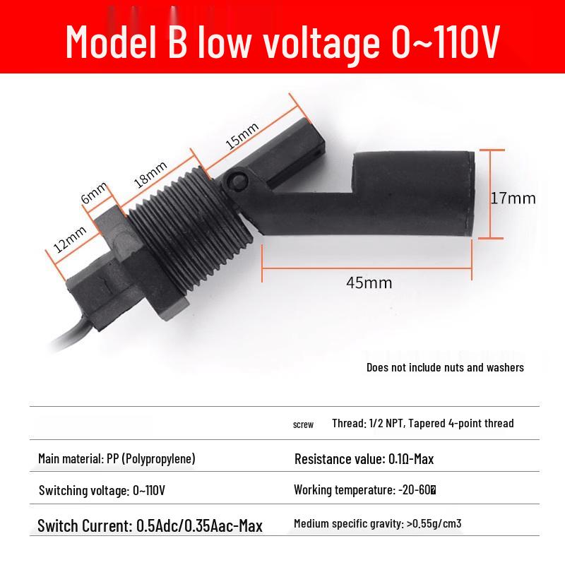 

Plastic Duckbill Side-Mount Low Voltage Float Switch