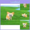 Adorable Resin Fennec Fox Figurines Set Of 13 Miniature Cartoon Animal Decorations