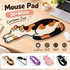 Cartoon Cat Mouse Pad Non-Slip Writing Mat Funny Laptop Table Mat  for Home&Office