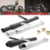 Universal Motorbike Exhaust Pipe Vintage Classic Electroplating 38-45mm Motorcycle Modified Accessories Exhaust Tail Section