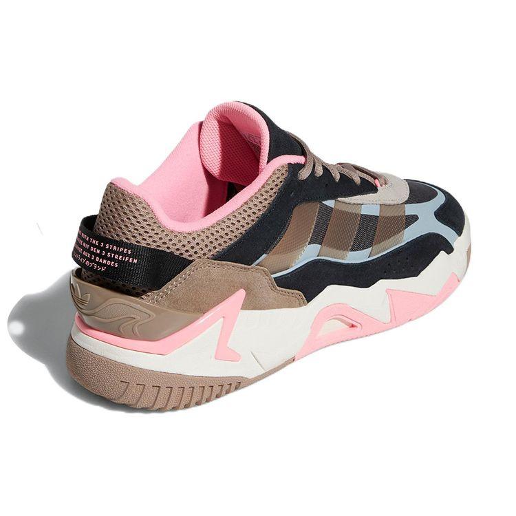 Adidas Originals Niteball 2.0 Fabric Leather Casual Sports Slip Resistant Durable Low Top Lifestyle Shoes Unisex Shoes Gray Black Brown GX7090