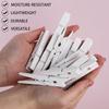 50Pcs White Wooden Clothesp, 2.9 inch Clothes P for Crafts, Natural Laundry Hanging Clips, DIY Cheer Pin