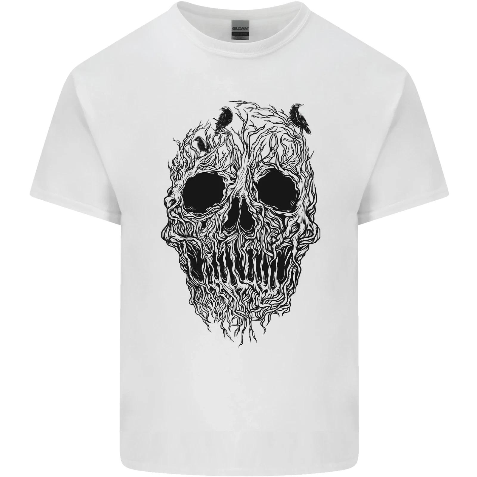 Tree Skull Kids T-Shirt Childrens S