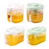 4L Leakproof Beverage Dispenser with Spigot & Lid Refrigerator Drink Bucket Lemonade Dispenser for Iced Tea Lemonade Juice Milk