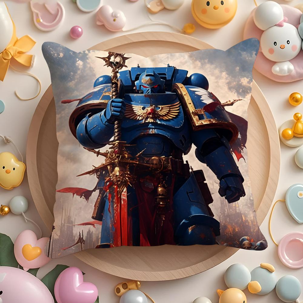 Game W-Warhammer-S 40K Cushion Cover Home & Car Multi-Scene Pillow Cover - Reversible, Soft & Durable For Daily Use