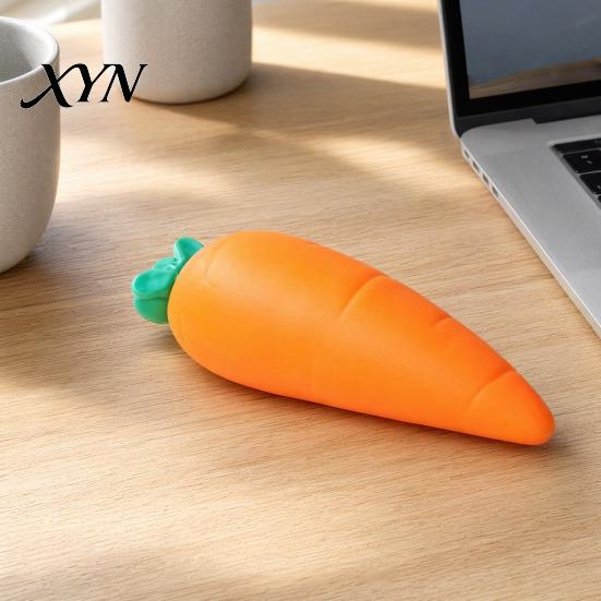 Squeeze Stress Ball 1/2Pcs Fake Carrot Relief Toy, Realistic Giant Toy Hand Relaxation for Kids Adults, Soft Simulated Vegetable Anxiety Reduction