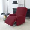 Solid Color Recliner Chair Cover Polar Fleece Non-Slip Single Sofa Covers for Living Room Lazy Boy Relax Armchair Slipcover