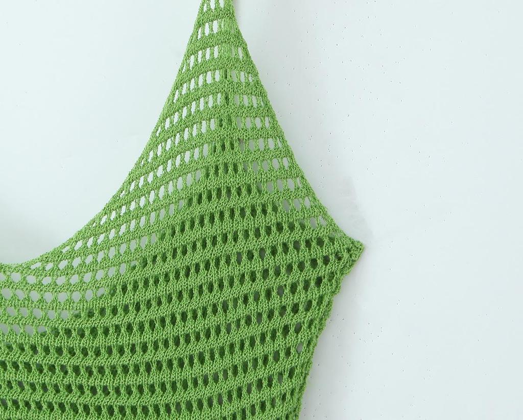 Spring 2026 Women's Casual Knit Camisole Dress - European & American Style