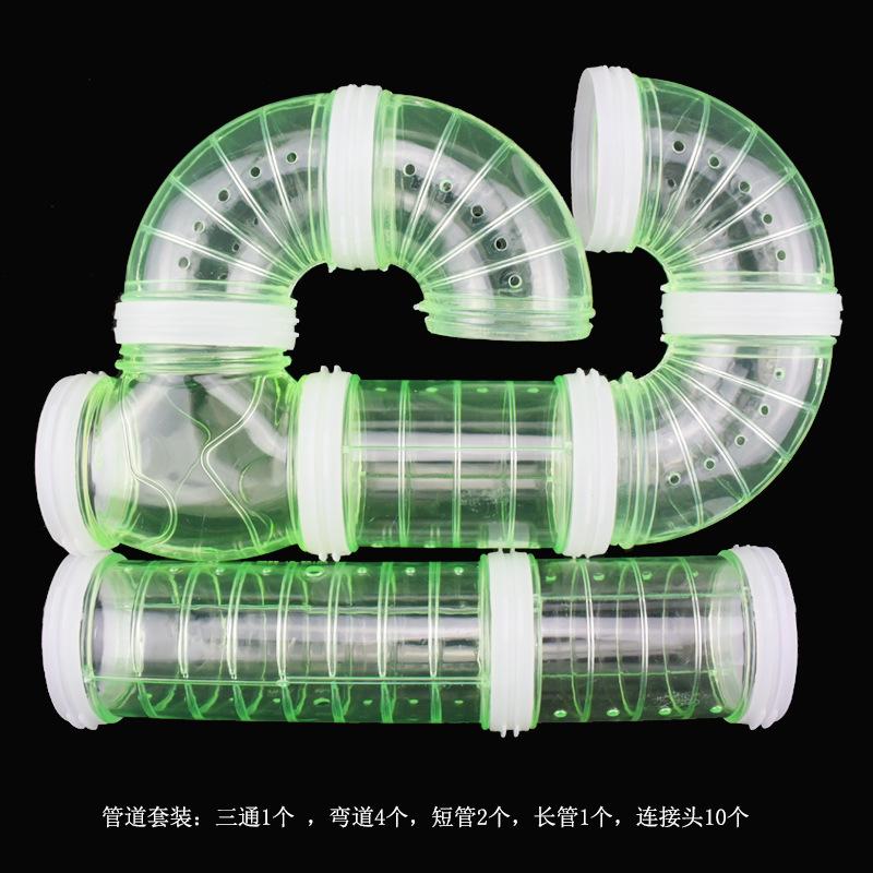 Hamster Coop External Pipelines Can Be Randomly Spliced DIY Landscape Design Pipes Hamster Cage Modification Movement Tunnel