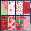 Watermelon Art Phone Case For Samsung Galaxy A 91,80,73,72,71,53,52,51,22,5G Shockproof Soft Black Cover