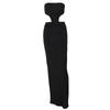 European and American Style Foreign Trade Hot-Selling Designer Dress 2023 New Women's Tube Top Style Hollow-Out Slit Dress