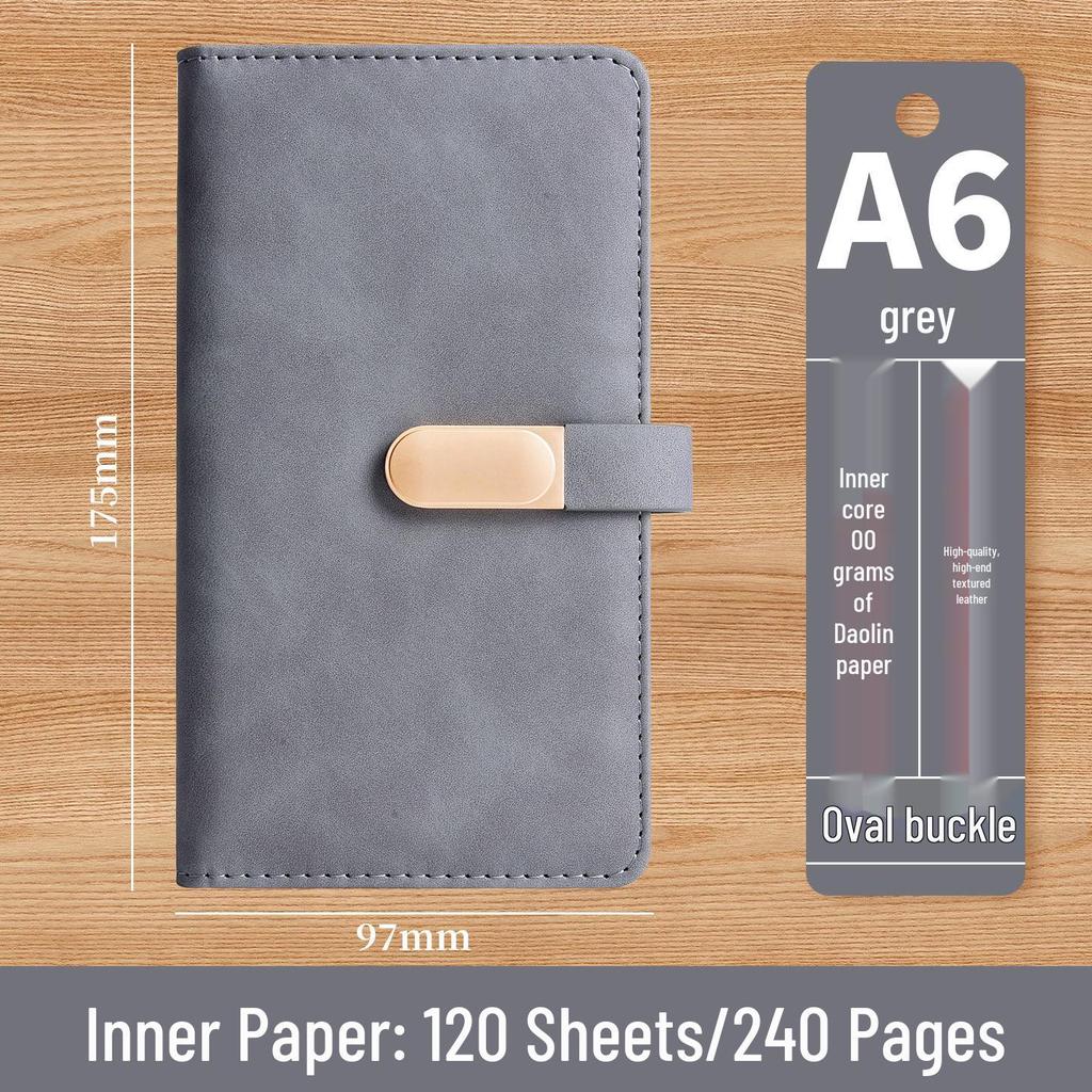 A6 Anpassat Spänne Högvärdig Anteckningsbok: Bärbar fickanteckningsbok för kontor, studier och redovisning
