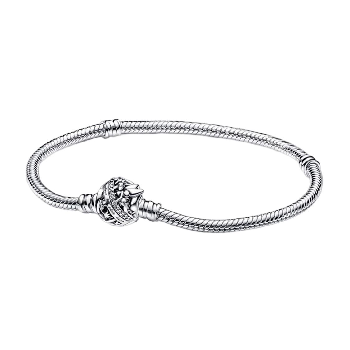 Pandora Moments Disney Tinkerbell Charm Bracelet Women bracelet Silver 592548C01 Silver,17