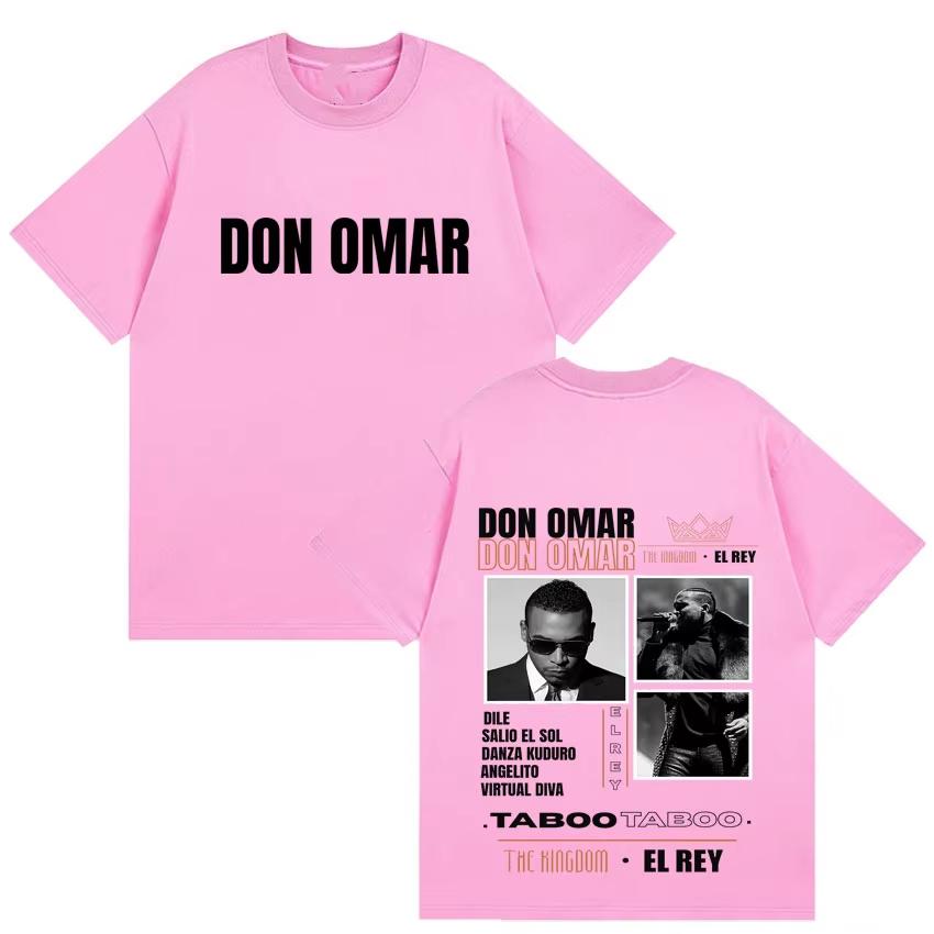 Top Vintage Unisex Estivo Rapper Don Omar Nuovo Album 2026 Grafiche Magliette Uomo Donna Fan Maglietta Musicale Adolescenti Girocollo Manica Corta