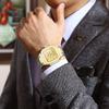 CHENXI Square Chronograph Men's Watches Multifunctional Date Luminous Waterproof Sport Business Quartz Wristwatch Reloj Hombre