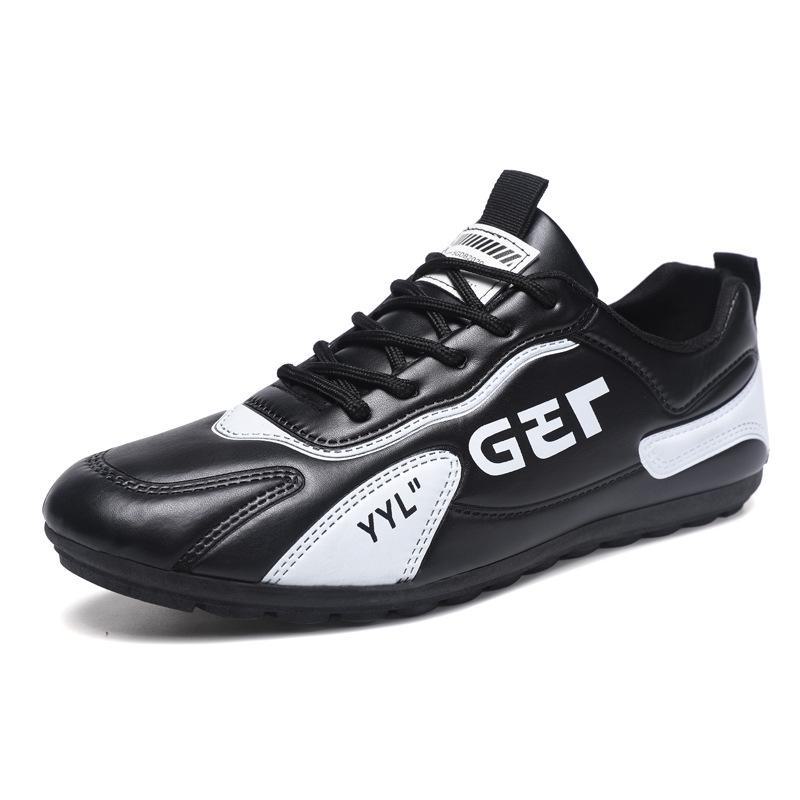 

Мужская мода повседневная спортивная обувь без застежек 40 чёрный