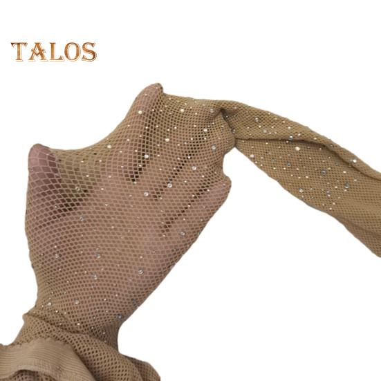 Women Sexy Pantyhose Shiny Rhinestone High Elasticity Anti-slip Ultrathin See-through Hollow Out Fishnet Soft Skinny Party Club Pantyhose