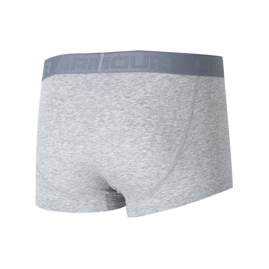 Under Armour Breathable Slim Fit Mid Rise Underwear With Letter Print Men Underwear Gray 1316073-035
