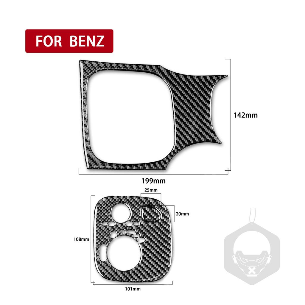 Panel Deski Rozdzielczej po Stronie Kierowcy Osłona Kontroli Natężenia Światła Naklejka z Prawdziwego Włókna Węglowego Dla Mercedes-Benz Klasy C W203