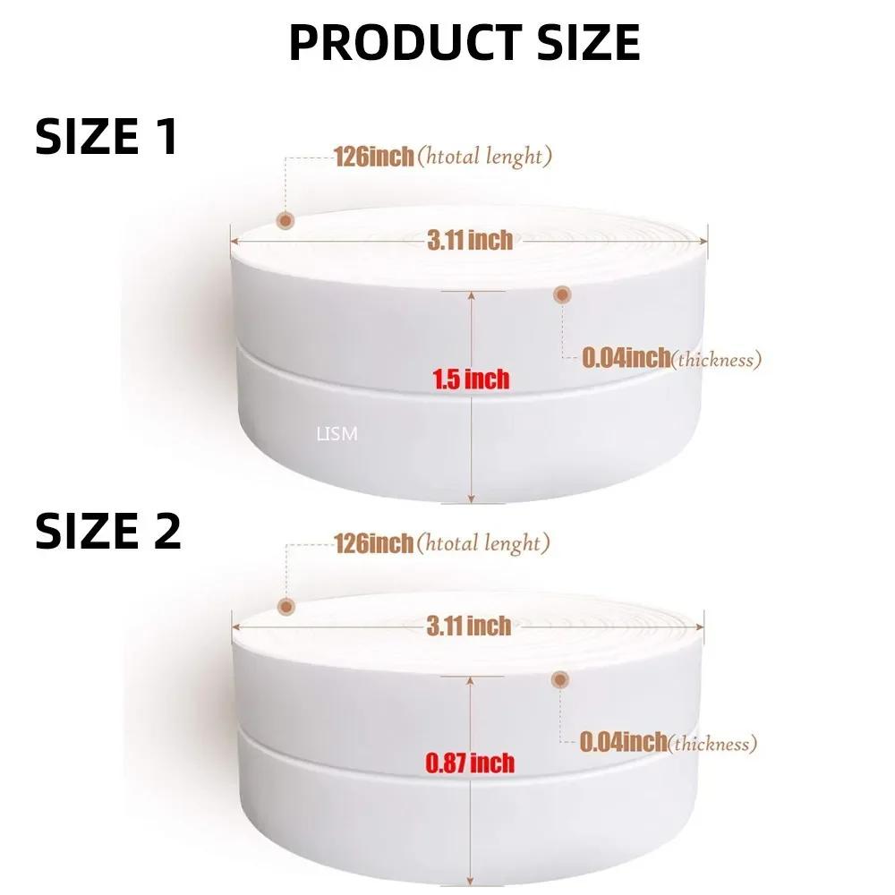 PVC Waterproof Sealing Tape Bathroom Toilet Caulk Tapes Kitchen Sink Countertop Mildew Fouling Proof Sealer Self Adhesive Strip