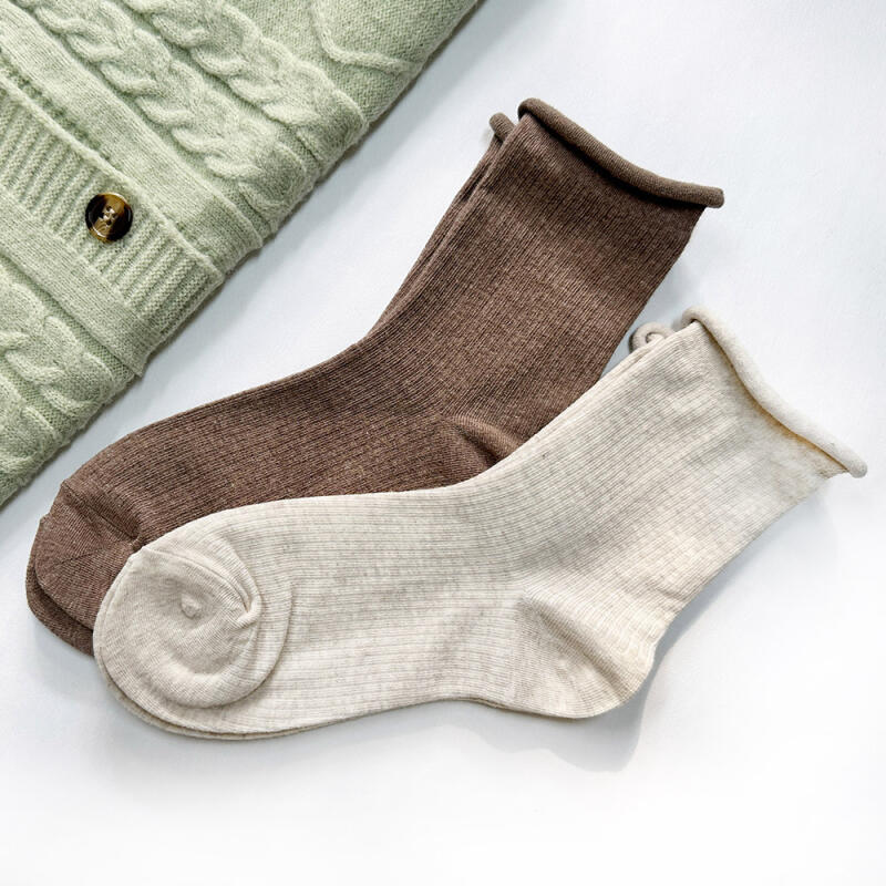 Women s non-compression, double-layer socks 06_Mustard