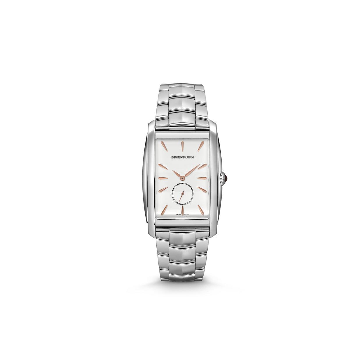EMPORIO ARMANI Wrist Watch Quartz Movement Stainless Steel Strap 32mm White Dial Men s Watches ARS8354 ARS8354 White Dial