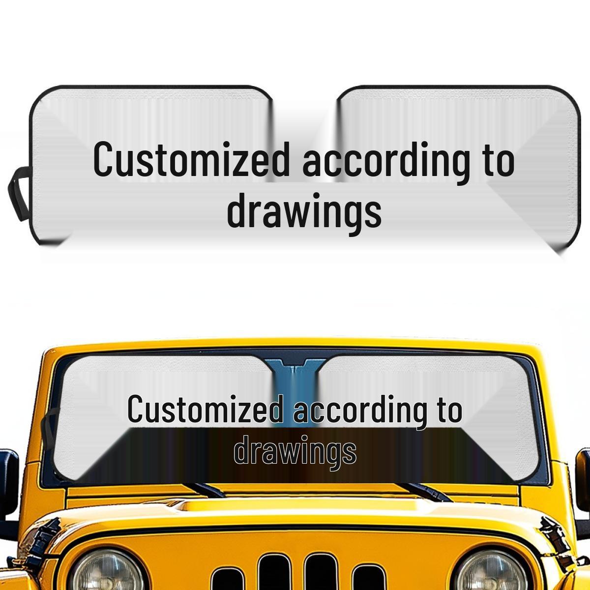 Denver Broncos Custom Car Sunshade - Front Windshield Heat Insulation Image Print
