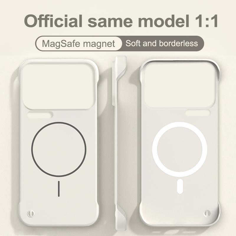 Custodia magnetica ultrasottile senza bordi per Xiaomi 17 17Pro Max Magsafe Cover rigida in PC opaco per Xiaomi MI17 pro max Guscio Paraurti