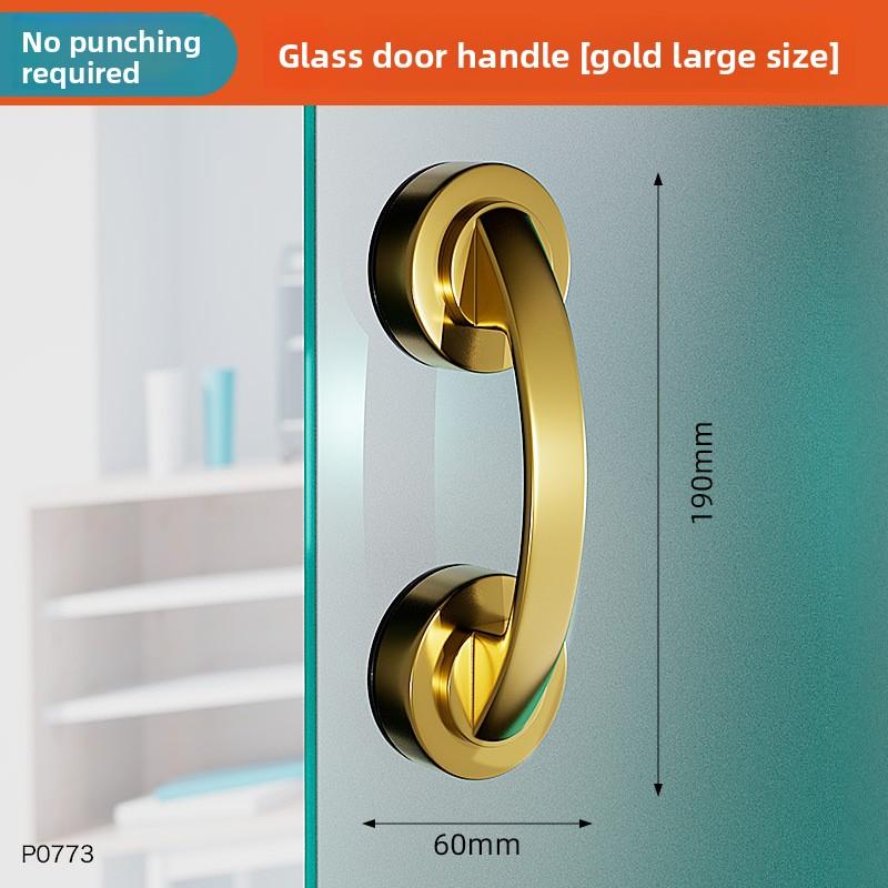 1 st Sugkoppshandtag för Glasdörr - Utan Hål, Skadefritt Handtag för Badrumsskjutdörr, för Skåp, Garderober, Kylskåp
