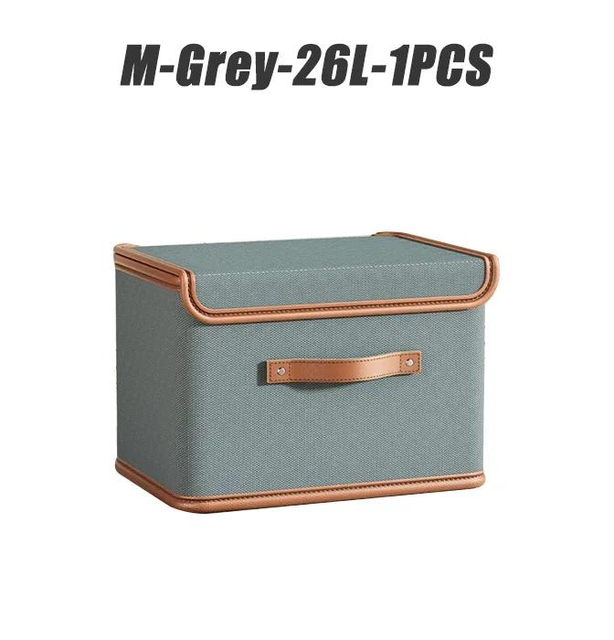 Non-Toxic Storage Box With Lid Large Capacity Collapsible Clothing Trousers Storage Box Moisture-Proof Dustproof Storage Box Home Supplies