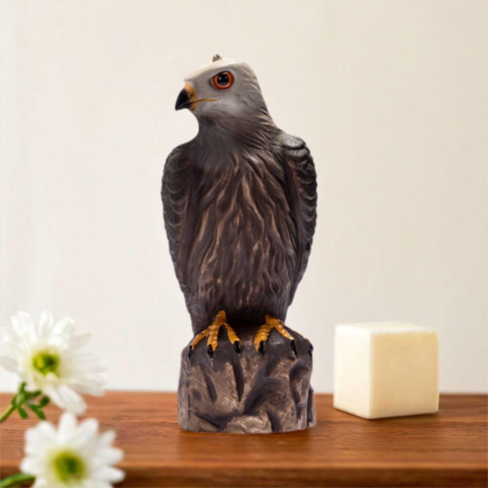 Sturdy Eagle Repellents Statue Lifelike Birds Decoy Hawk Creative Hawk Ornament Outdoor Courtyard