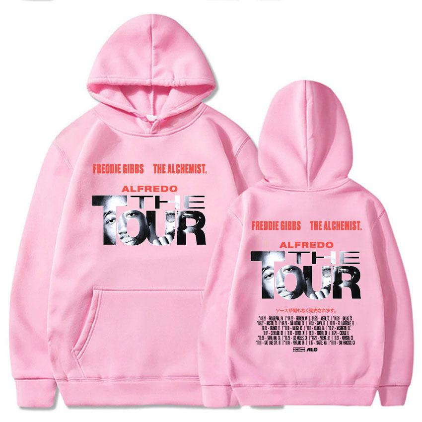 Freddie Gibbs ALFREDO Tour Hoodies Autumn/Winter Loose Hooded Sweatshirts for Male Warm Fleece Men Women Pullovers Streetwear