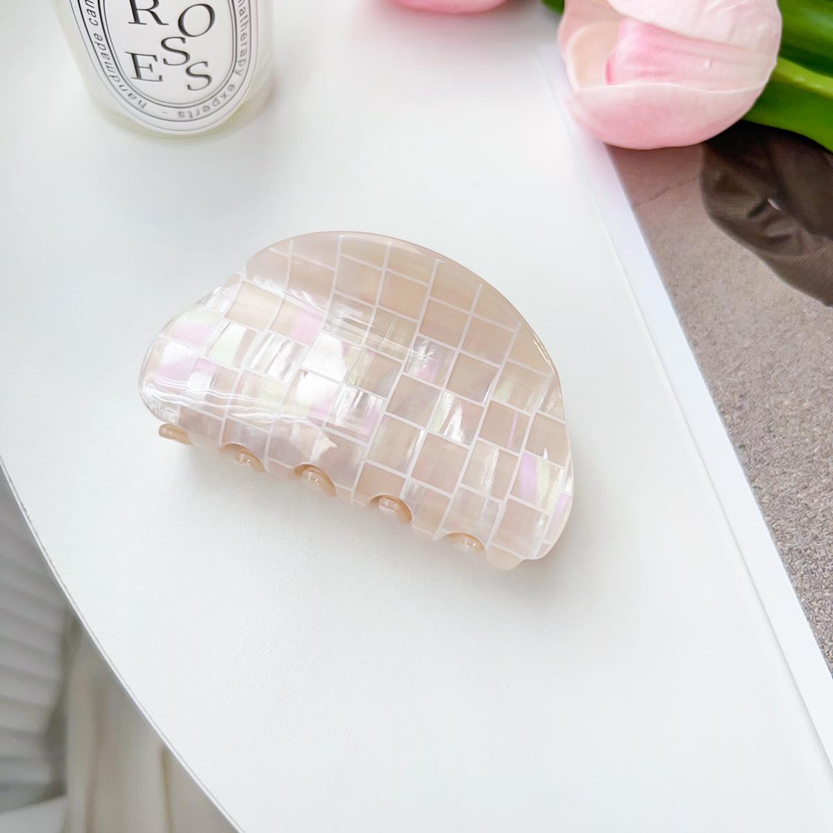 

Заколка для волос Bofeiya летних конфетных цветов из ПВХ полукруглой формы - Маленькая свежая заколка-клипса «акула» для стильных причесок Direct Sale from Bofeiya