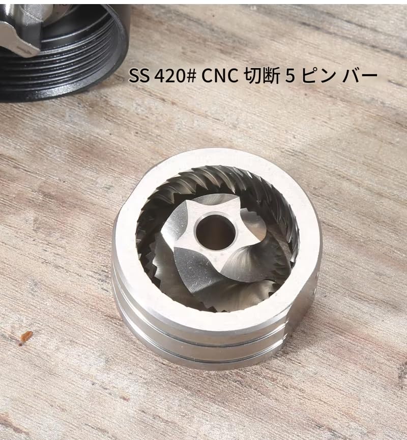 Zmart Manual Coffee Grinder, CNC Stainless Steel Diamond, Adjustable Grind Size, Ceramic Blades, Adjustable Grind Size for Coarse, Medium, and Fine