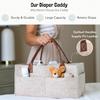 Baby-Filz-Aufbewahrung, Kinderzimmer-Organizer, Korb, Säuglings-Wickeltasche mit Griff, Caddy, Wickelwindel, Kinder-Aufbewahrungsträger, große Tasche