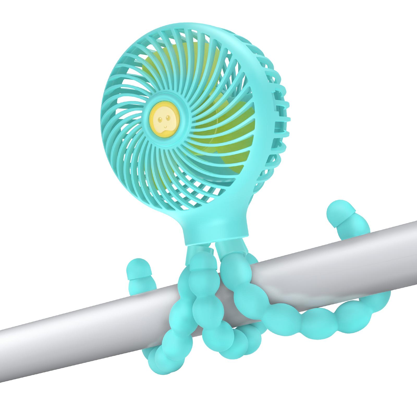 

Портативный вентилятор SmartDevil с зажимом для коляски, мини-ручной вентилятор емкостью 3000 мАч для автомобильного сиденья, беговой дорожки, персональный настольный вентилятор для кемпинга синий