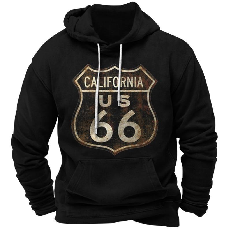 Vintage Hoodie Route 66 3d Print Hoodies Fashion Hoodies Sweatshirts Boy Women Sweats Men's Tracksuits Men Women Clothes