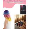 Temporary Hair Chalk Comb Set 10 Colors Washable Instant Vibrant Color for Kids and Adults Party
