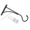 Traditional Black Metal Hangers For Fences Brick Walls And Deck Posts 85AD