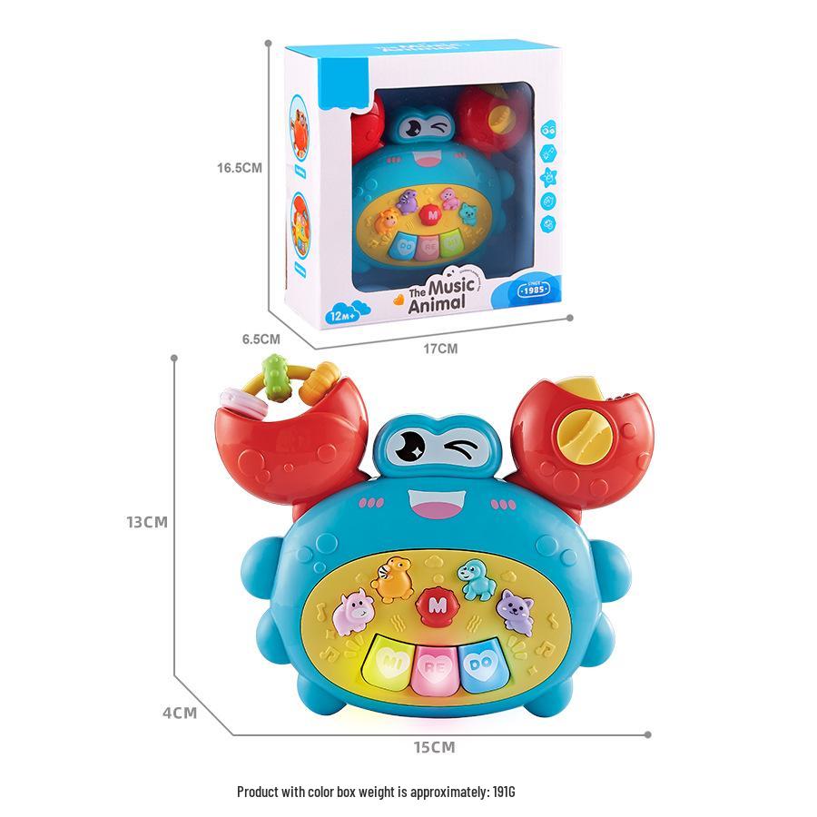 Multifunctional Dinosaur Electronic Organ Toy for Early Education - Sound and Light Piano with Cartoon Animals for Babies and Toddlers